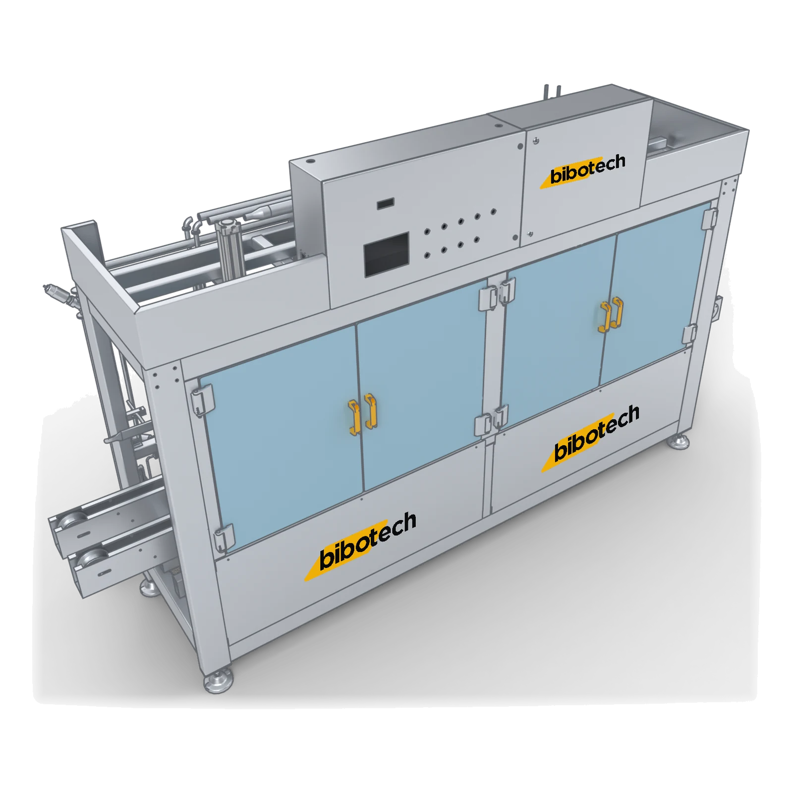 BiboFlow 5 keg line seen from the infeed side